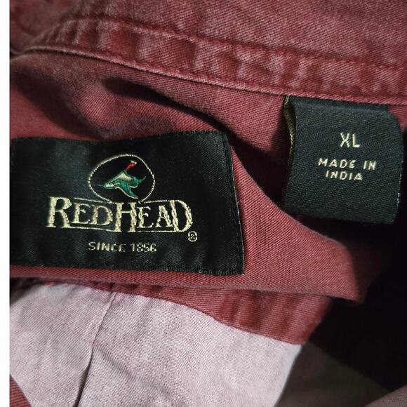 RedHead Maroon Long Sleeve Button Down Shirt XL - Picture 6 of 7